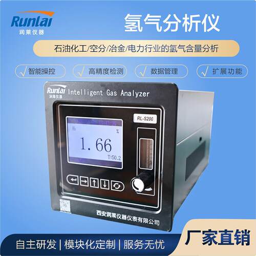源头工厂在线氢气分析仪 纯度量程高浓度可选 氢气快速检测检测仪