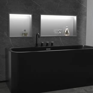 浴室壁龛带灯款304不锈钢材质嵌墙设计安装快捷厂家直销轻奢风