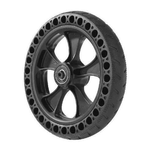 电动滑板车实心后轮后轮胎带轮毂