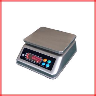 防水电子桌案秤 30kg不锈钢式 整体304不锈钢包裹式 电子桌秤3