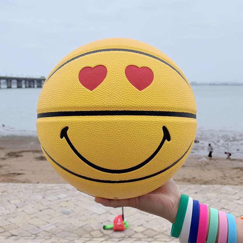 投篮训练篮球防滑耐磨成人青少年学生比赛训练网红笑脸表情蓝球,运动/瑜伽/健身/球迷用品,篮球,淘宝优惠券,粉丝福利购,淘宝优惠卷