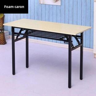 。1.2米长靠墙餐桌家庭餐厅餐桌长方形加厚折叠阳台单高腿