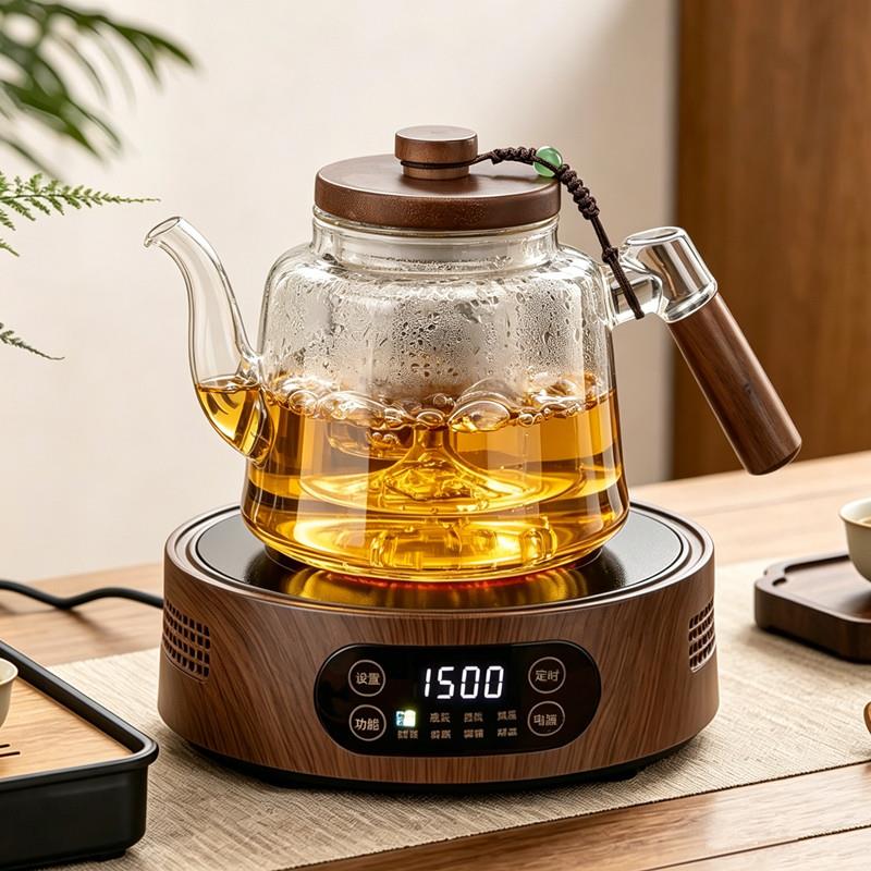 玻璃煮茶壶2026新款加厚大容量烧水泡茶壶煮茶器电陶炉养生壶套装图片