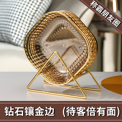 吐骨头盘碟家用食品级餐桌垃圾盘碟高端新款吐骨碟桌面果壳盘碟子