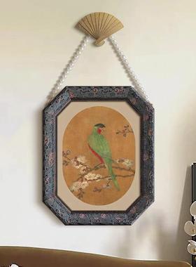 宋花鸟挂画东法方古典式中国装画新中式复古玄RTW关卧室床头风壁