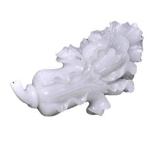 摆件 方解石玉百财聚财 阿富汗 白玉精雕白菜摆件厂家批发