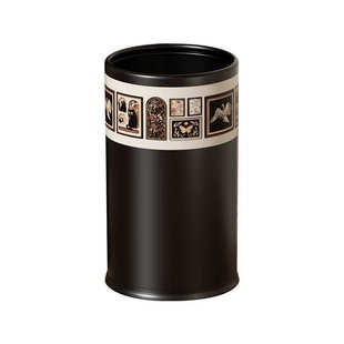 垃圾桶轻新款垃圾筒大容量高级奢家用客厅25厨房感卫生间金属大号