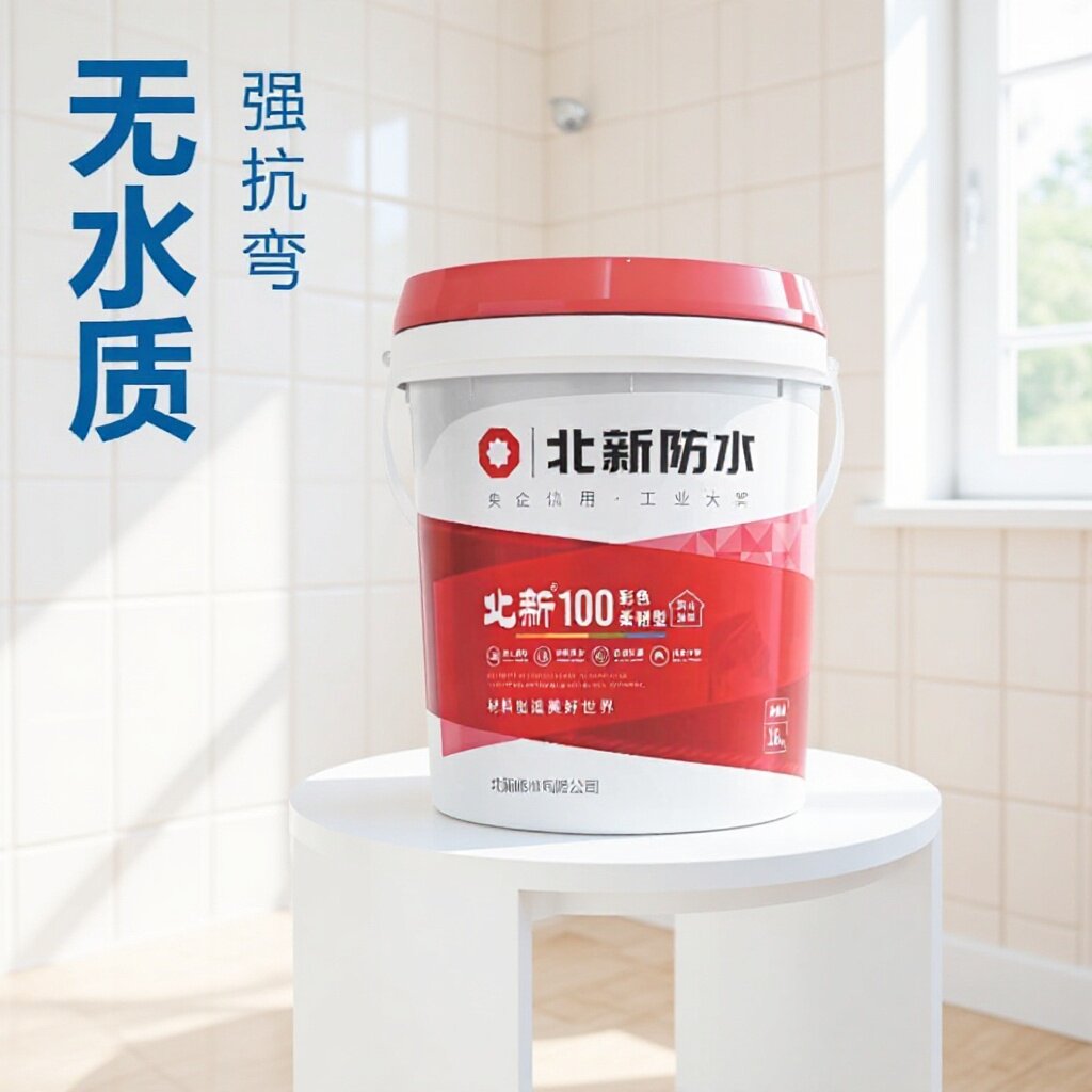 北新100柔性抗裂防水涂料厨卫阳台地面防护水泥基防雨防渗漏