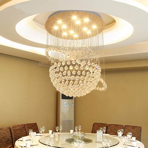 餐厅水晶吊灯服装装饰地球仪圆球吊线灯别墅客厅卧室饭厅创意设计