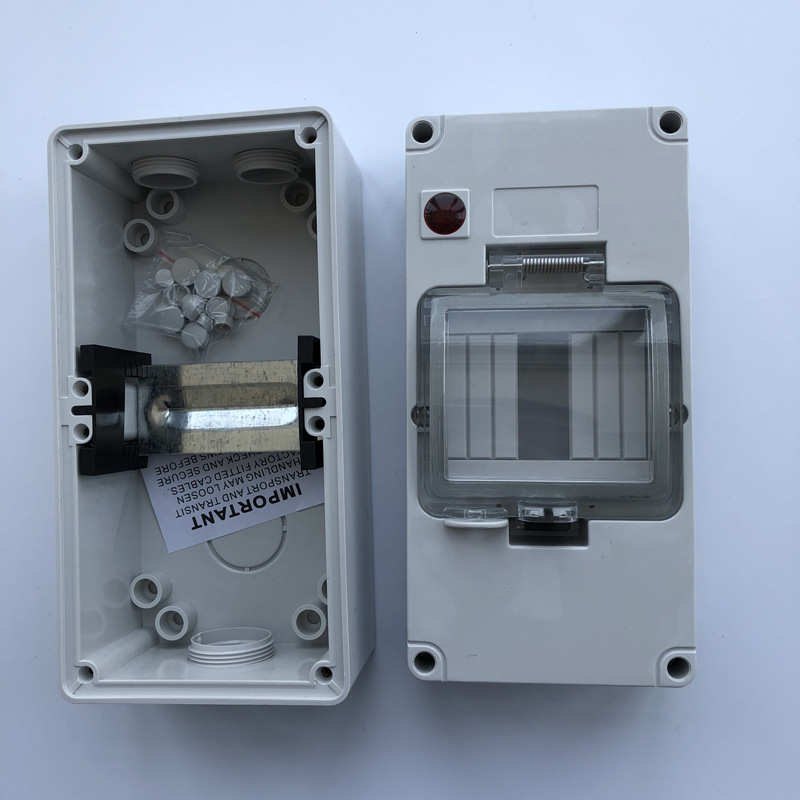环澳包邮IP66工业户外家用防水防雨带灯导轨漏电安装接线盒56CB4N