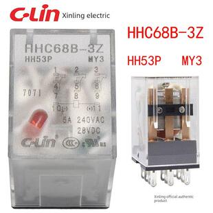 新陵Hhc68Bl Hh53Pl My3N Ac220V小型电磁中间继电器11脚