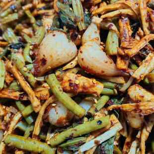 贵州特产麻辣菜麻辣凉拌菜贵阳酸萝卜干泡豇豆酸菜泡葱果藠头