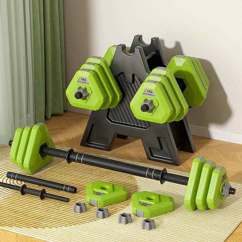 饰品新啞.鈴男士健身鍛煉器材家用套裝組合槓.鈴女士可調節重量啞.