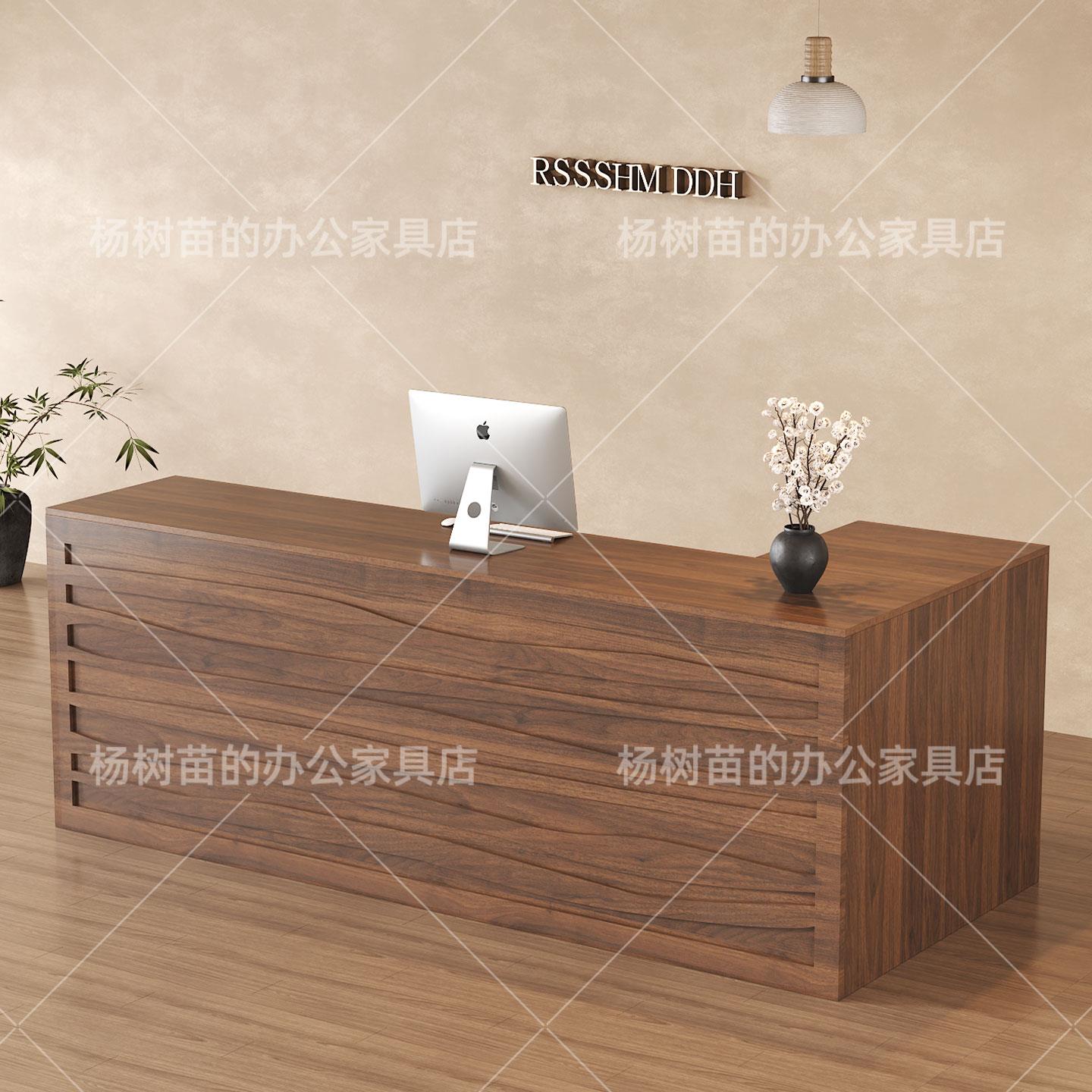 收银台商用服装店美容院吧台桌简约现代店铺小型接待台便利店柜台