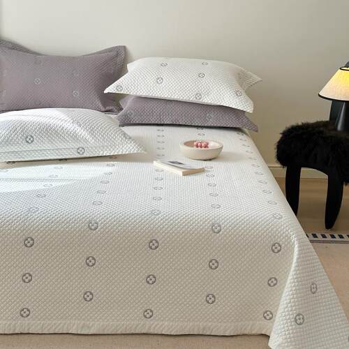 双面纯棉床盖三件套夹棉绗缝全棉榻榻米垫子床单单件可机洗透气