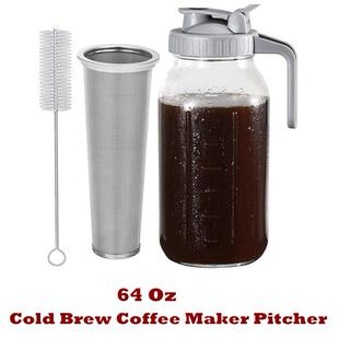 Cold Brew Coffee Maker Pitcher Fruit Drinks Sun Tea
