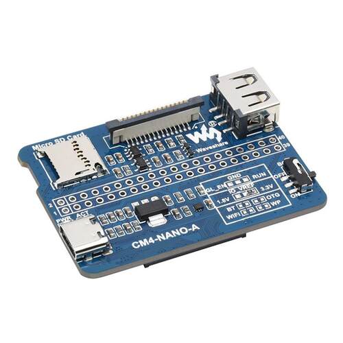 微雪 树莓派CM4超迷你扩展板A型 CM4大小 Compute Module 4 底板