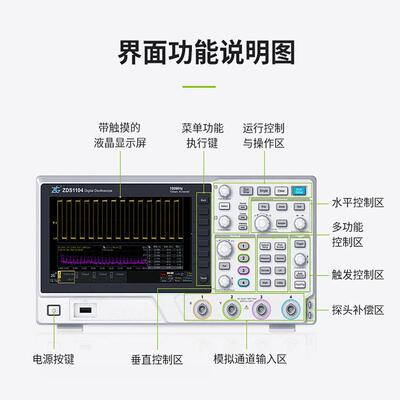 广州致远/ZDS11周04立功数字存储示波器1信00M四通道1GZDS1104号