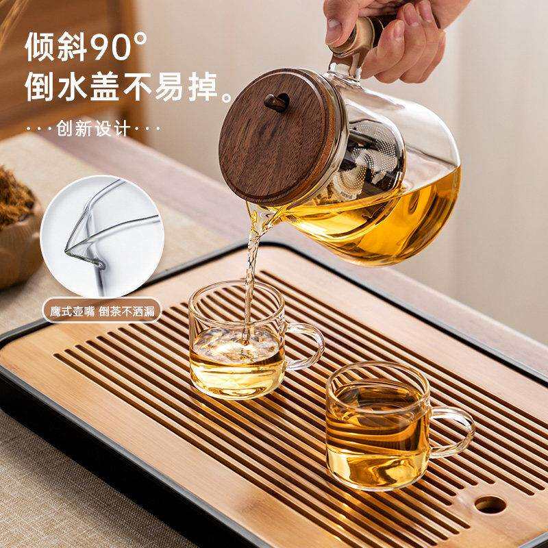 忆壶飘逸杯泡茶壶套装226茶新款泡茶家用耐高温套木璃和川茶水分