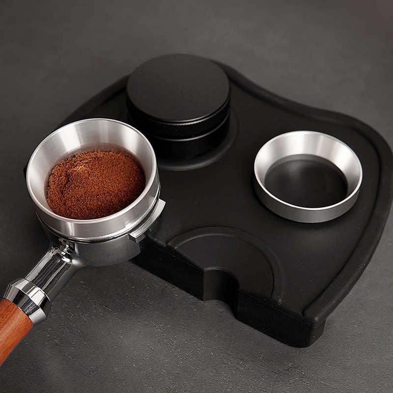 咖啡接粉环磁吸接粉器布粉环磨豆机不锈钢器具防飞粉51/58mm意式