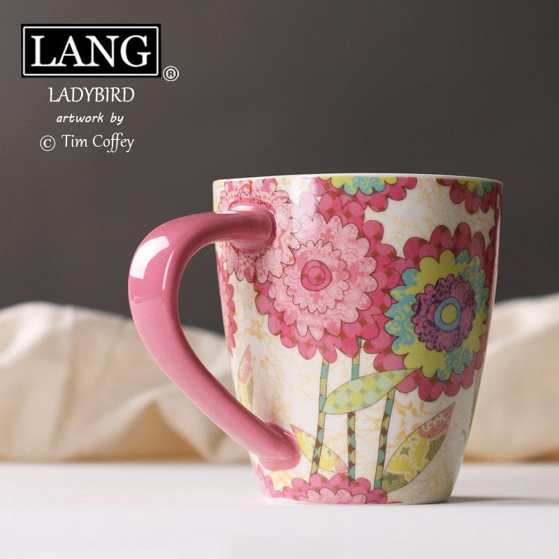 美国LANG 厚实大容量马克杯陶瓷杯咖啡杯奶茶杯 清新甜美 500ML图片