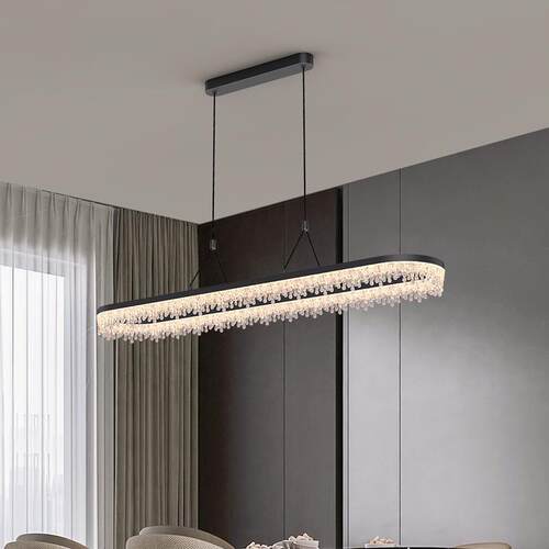 现代简约轻奢餐厅吊灯意式极简设计师高级感餐桌吧台灯中山灯具