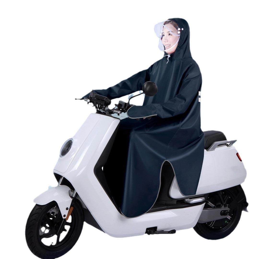 电动摩托车雨衣男款成人单人连体带袖长款全身防暴雨人车分离雨披