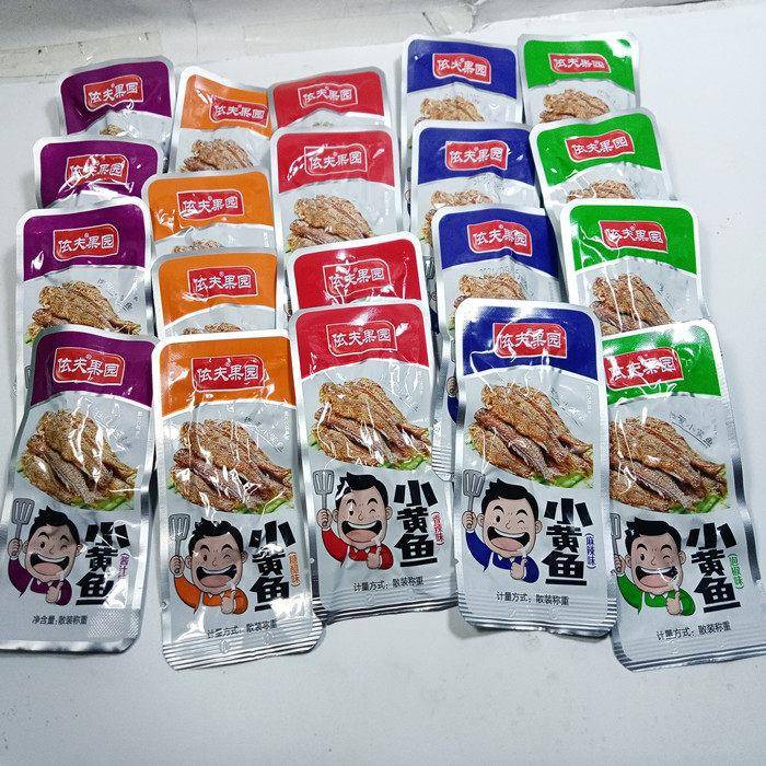 湖南特产依夫果园香辣小黄鱼干零食即食香酥鱼干500克包邮