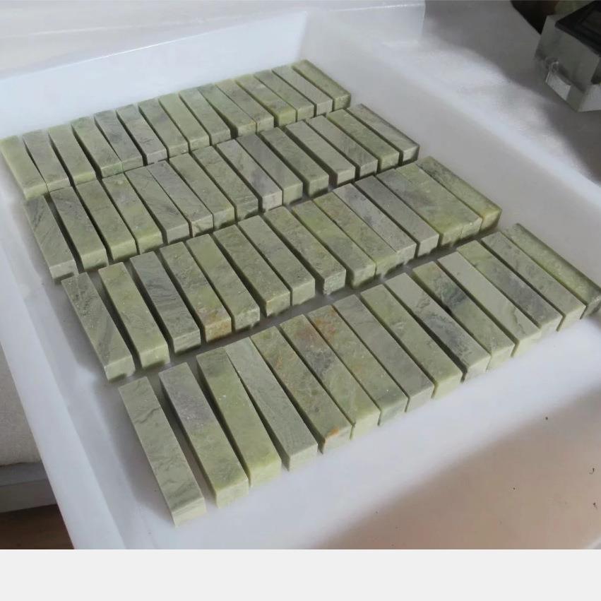 一组60方1.5*1.5*7CM青田石封门细磨青白石料练习章印章金石篆刻
