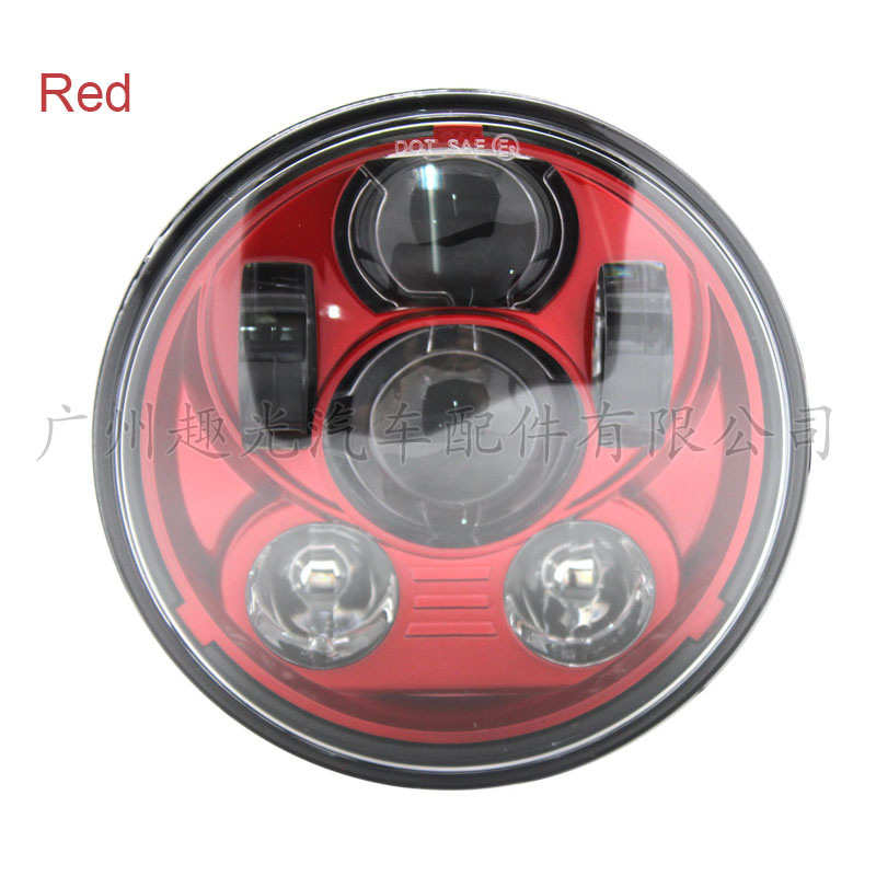 5.75寸哈雷摩托车改装前大灯 5.75英寸哈雷摩托车远近光45W前照灯