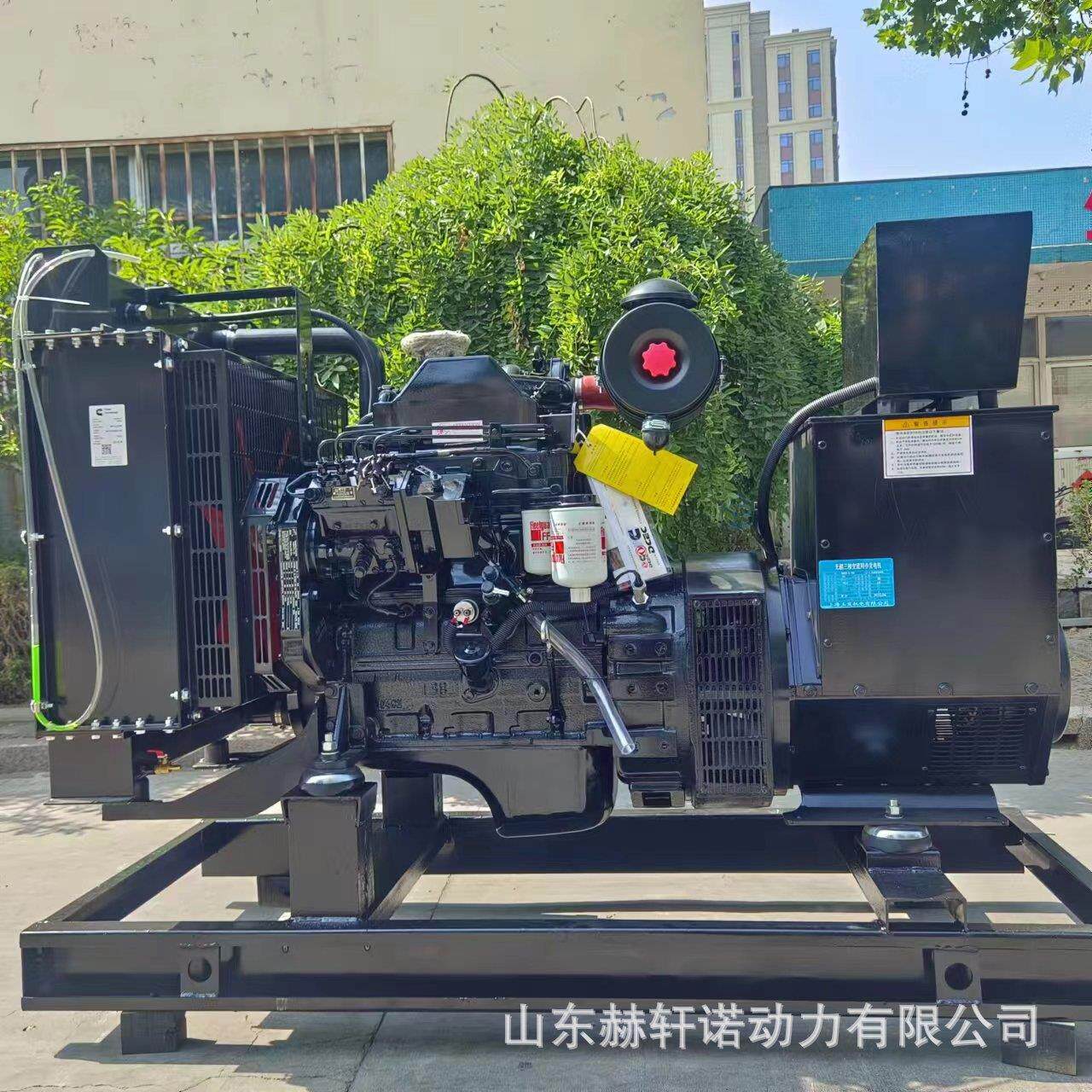康明斯柴油发电机组100KW工业发电机房地产工厂工地低噪音发电机