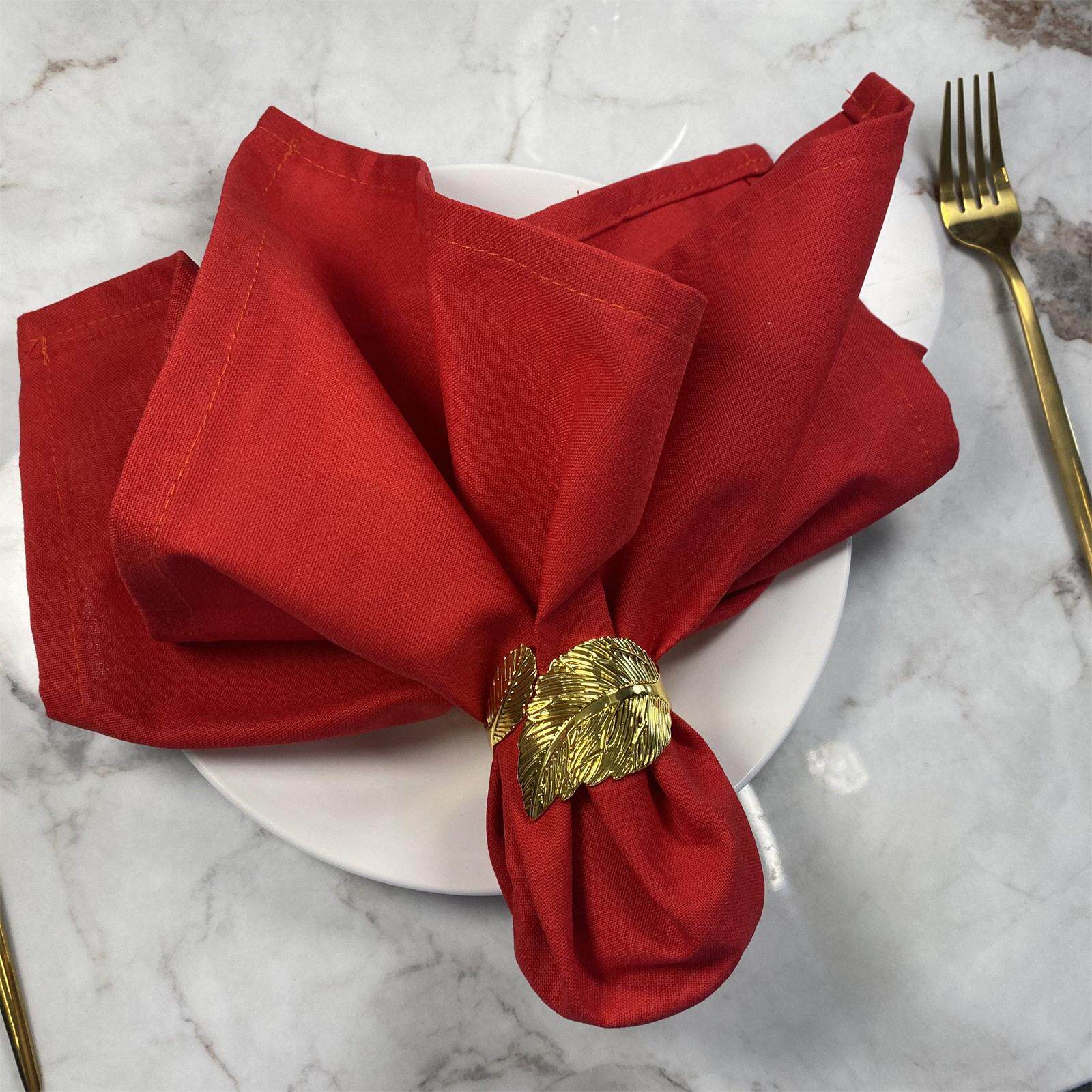 4 Pack 餐巾布Cloth Napkins Christmas Linen Cotton西餐口布