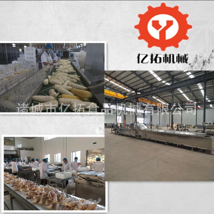 供应绥化开袋即食甜玉米加工设备多少钱亿拓高压玉米去须机器