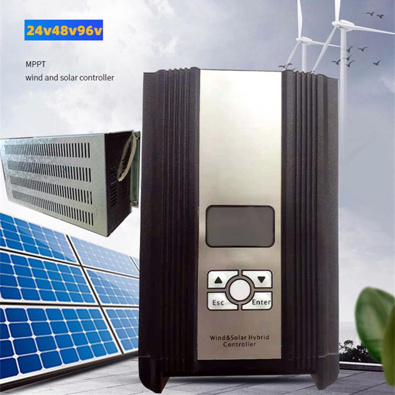 MPPT风光互补控制器卸荷器1KW24V2KW48V3KW96V新疆内蒙古西藏家用