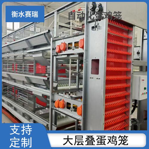 立式大层叠蛋鸡笼全自动化养殖场用养殖设备集蛋上料清粪一体设备