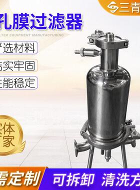 304/316不锈钢微孔膜过滤器精密除尘过滤器立式过滤器