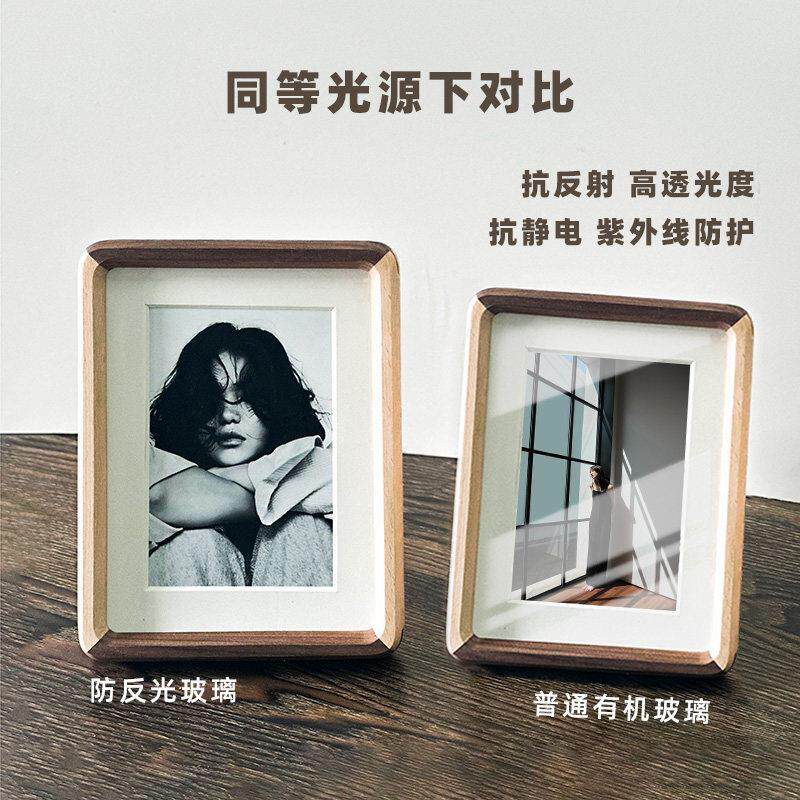 签名照收藏框摆台 亲签保护相框带无酸卡纸像框照相片冲洗装裱