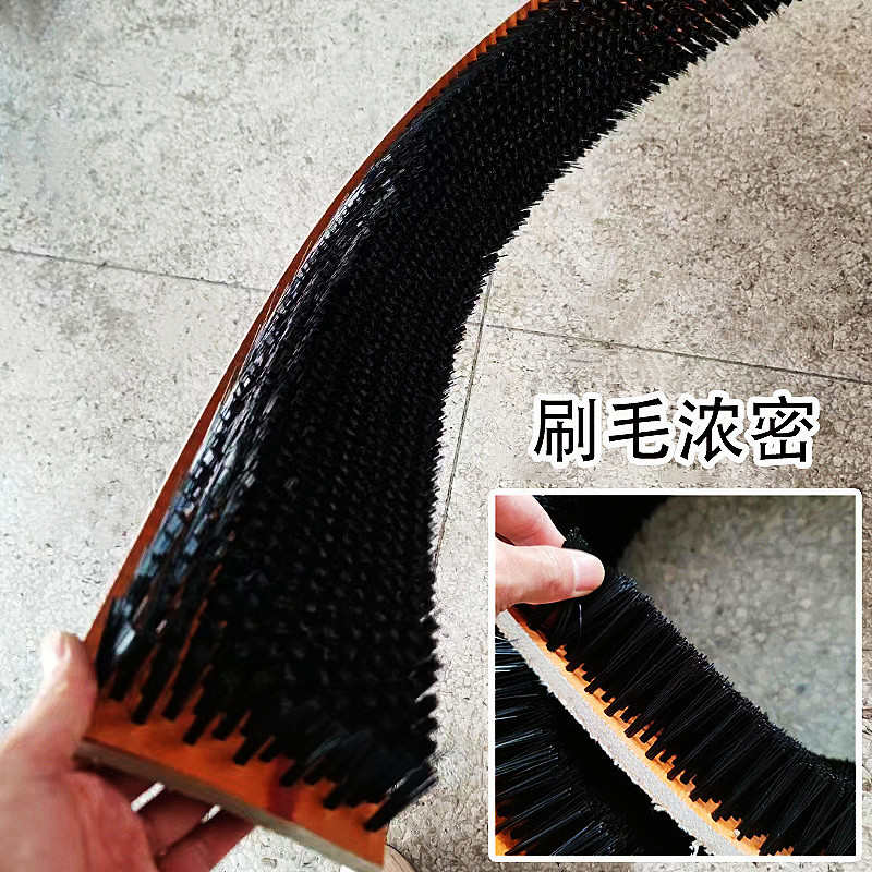 工业植毛清洁皮带刷 耐用加密穿线输送 皮革结实不掉毛长条皮带刷