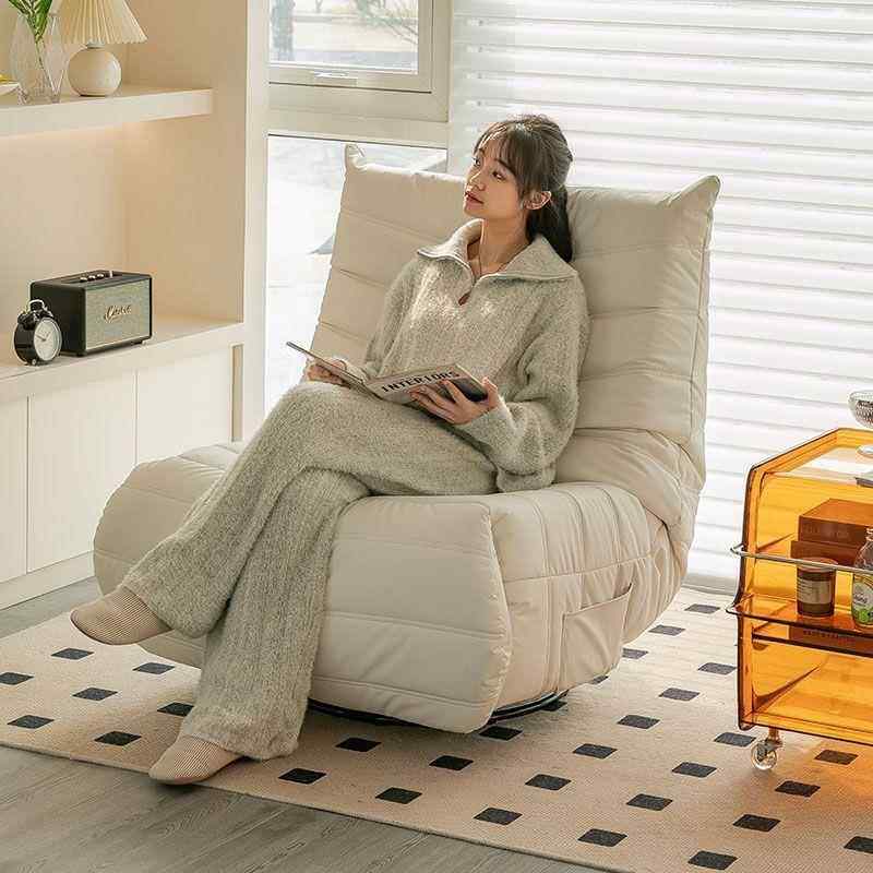 电动毛毛虫懒人沙发多功能摇椅单人休闲榻榻米卧室可旋转日式躺椅