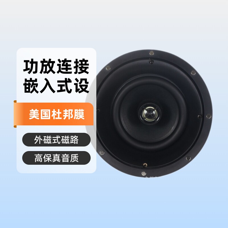 天籁同轴吊顶音箱家庭店铺背景音乐嵌入式Hifi音响
