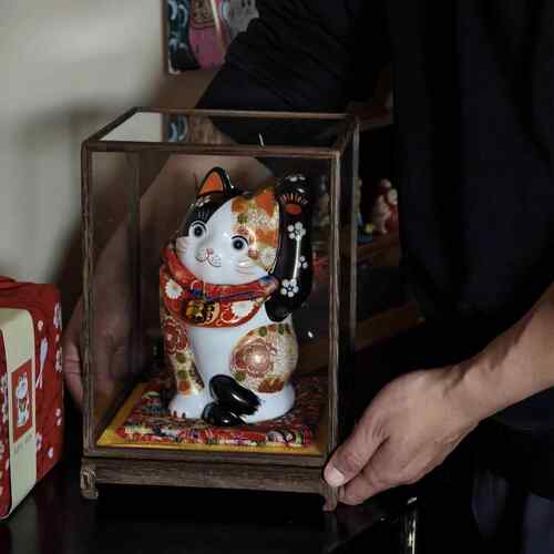 招财猫摆件新店开业入户陶瓷招财家居摆件发财猫前台收银台招财猫