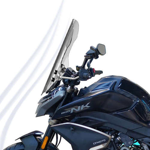骑士牛适用摩托车春风450 675 800NK前风挡玻璃改装透明挡风配件