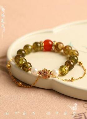 2026【兰馥莲汐】古雅手链新中式转运珠莲设计感古风甜美闺蜜手串