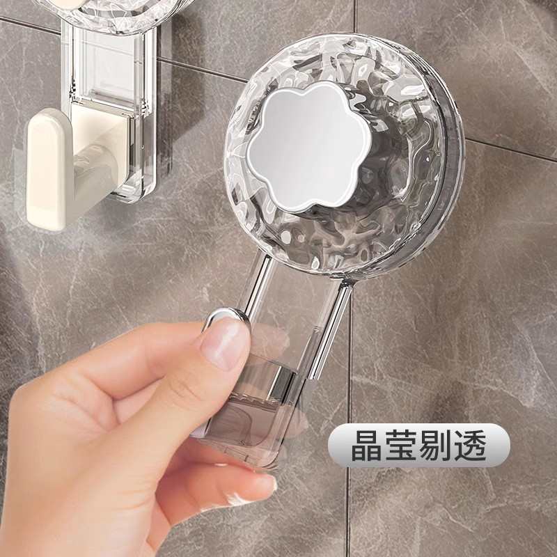 吸盘挂钩免打孔强力承重浴室卫生间门后厨房墙壁旋转真空无痕粘钩