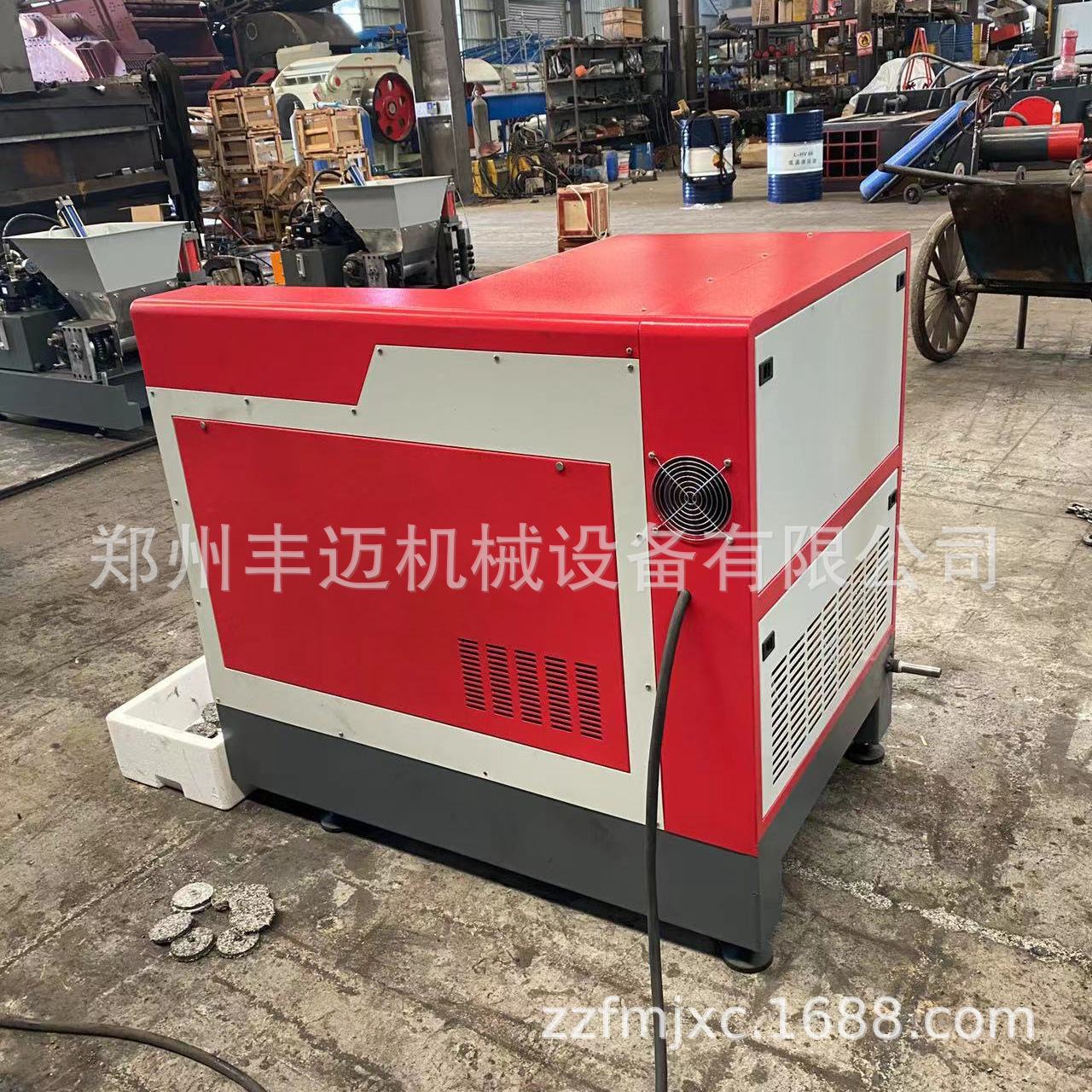 铁压屑铝压饼机小型全自动液压力粉机 废旧345353金属屑压块压饼