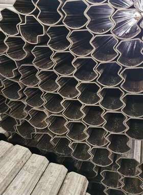 无锡现货供应凹槽管 异型管楼梯扶手装饰钢管冷拔精拉凹槽管