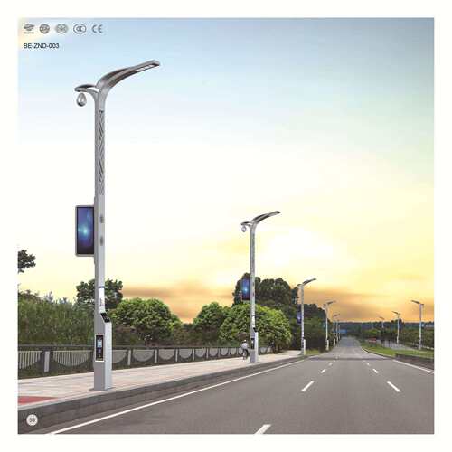 厂家直销多功能城市智慧路灯 智能监控照明LED显示屏路灯