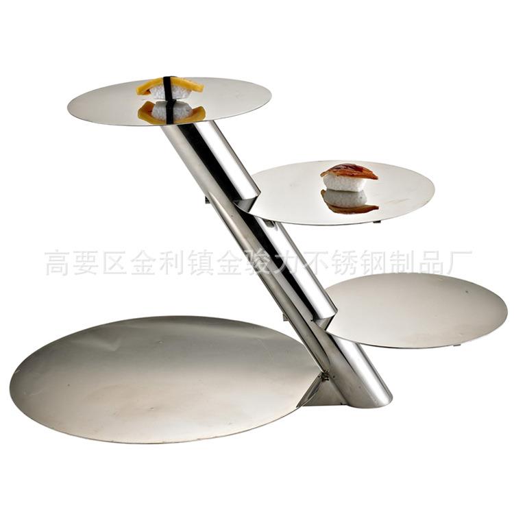 不锈钢展示架食物托架 高档酒店酒吧用品自助餐展示架餐厨用品