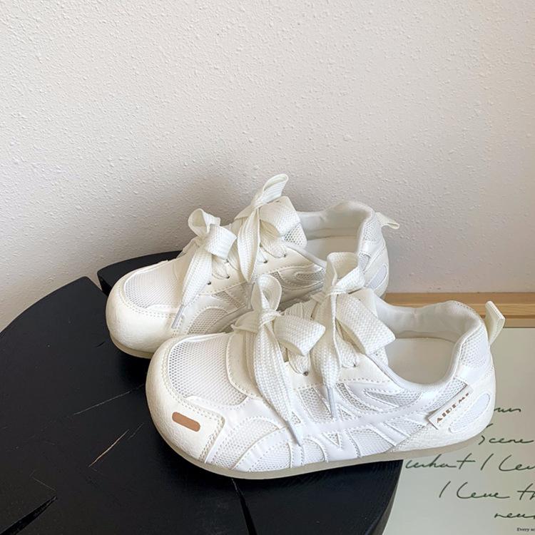 休闲运动板鞋透气软底小白老爹鞋