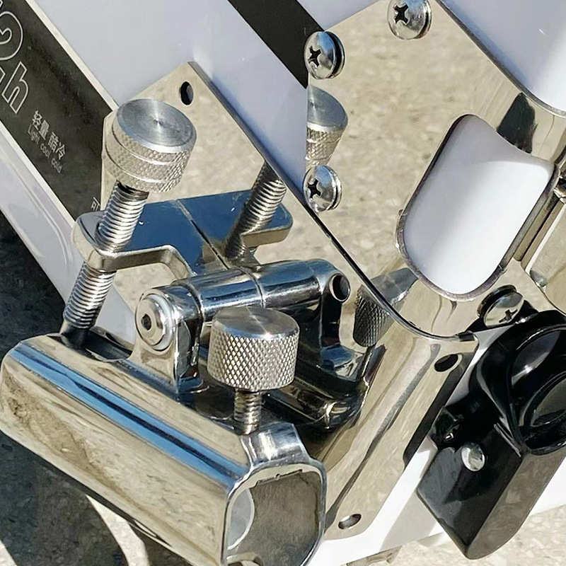 不锈钢大物竞技炮台架钓箱配件直角斜角双拐角竞技黑坑炮台支架